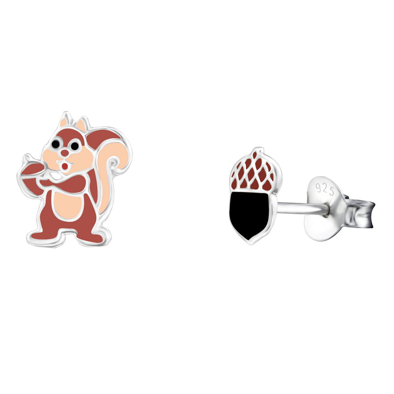 Squirrel & Acorn Studs