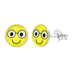 Emoji Face Puff Studs