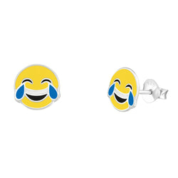 Laughing Emoji Studs