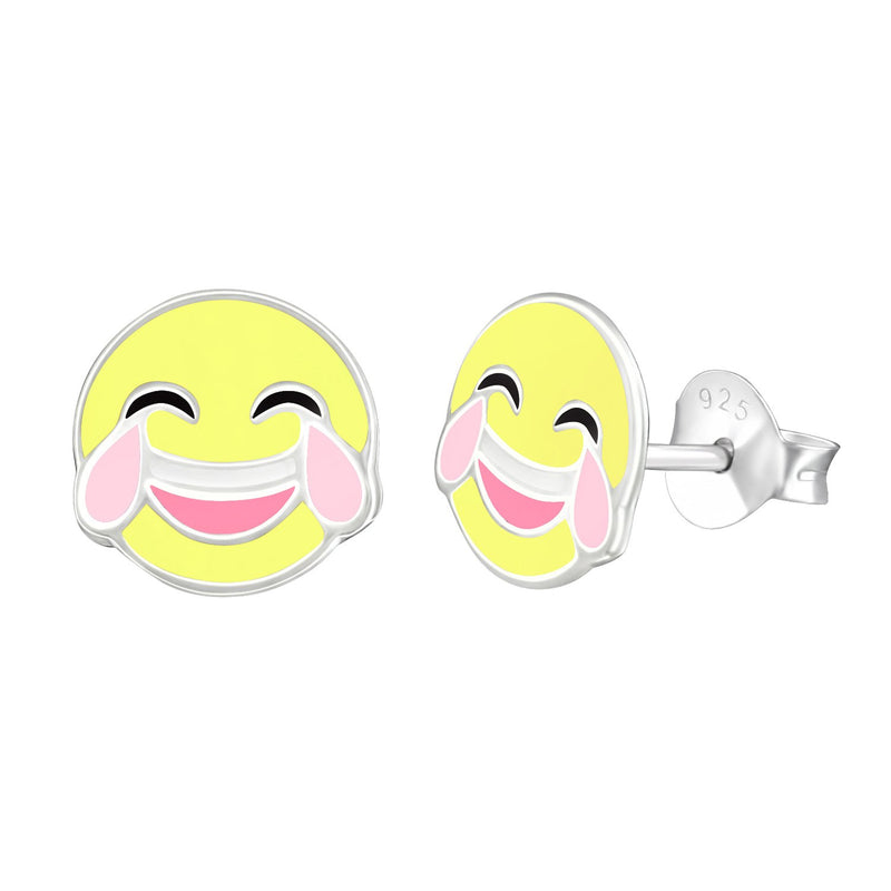 Laughing Emoji Studs