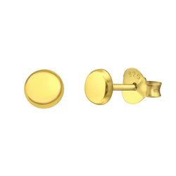 Mini Round Thick Studs - Gold Color