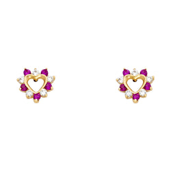 Heart Outline Studs