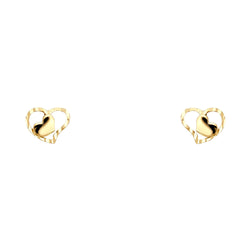 Double Heart Studs