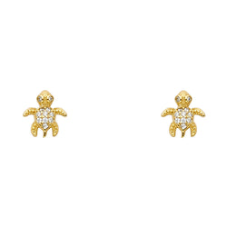 Turtle CZ Studs