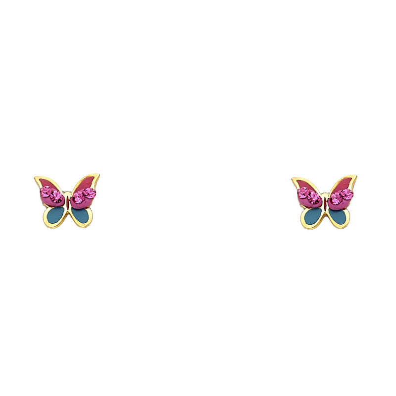 Butterfly CZ Studs