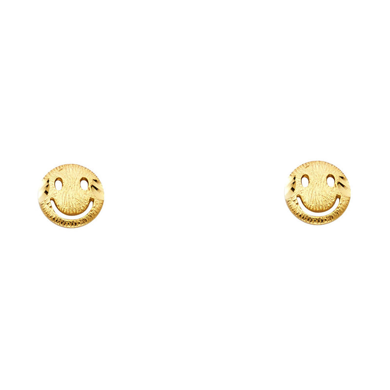 Smiling Face Emoji Studs