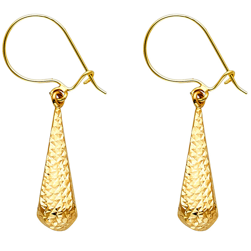 Hollow Teardrop Dangle Earrings