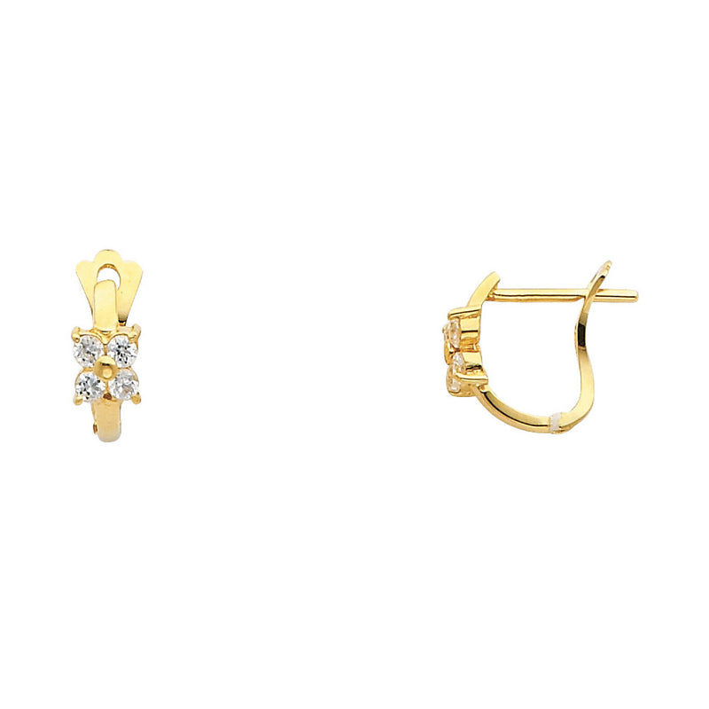 Flower CZ Huggies