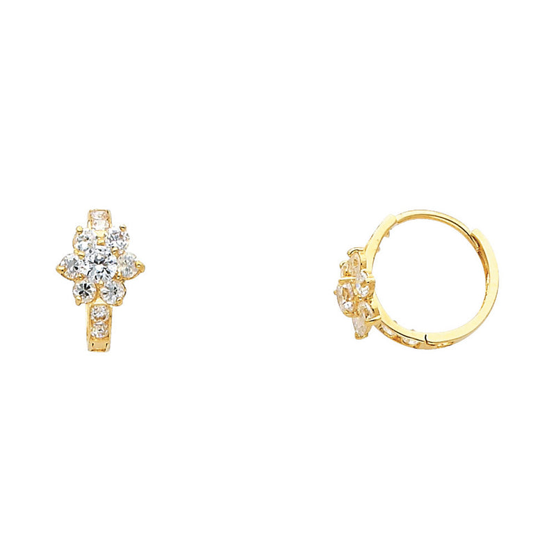 Flower CZ Huggies