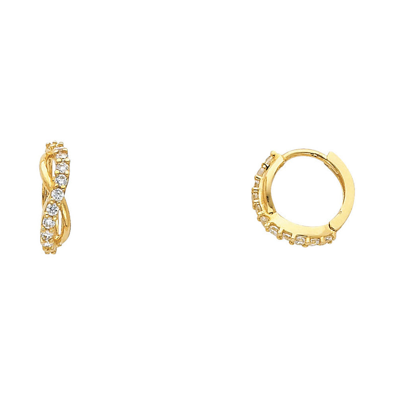Infinity Loop CZ Huggies