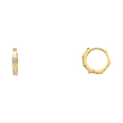 Rectangle CZ Huggies