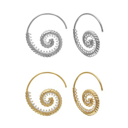 Spiral CZ Earrings