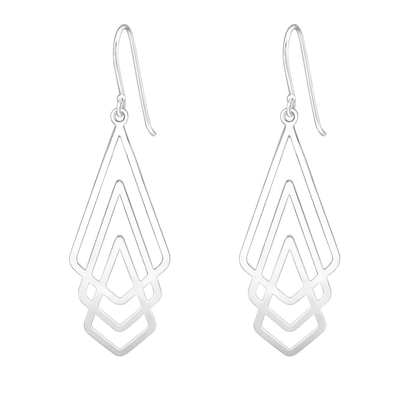 Triple Kite Dangle Earrings