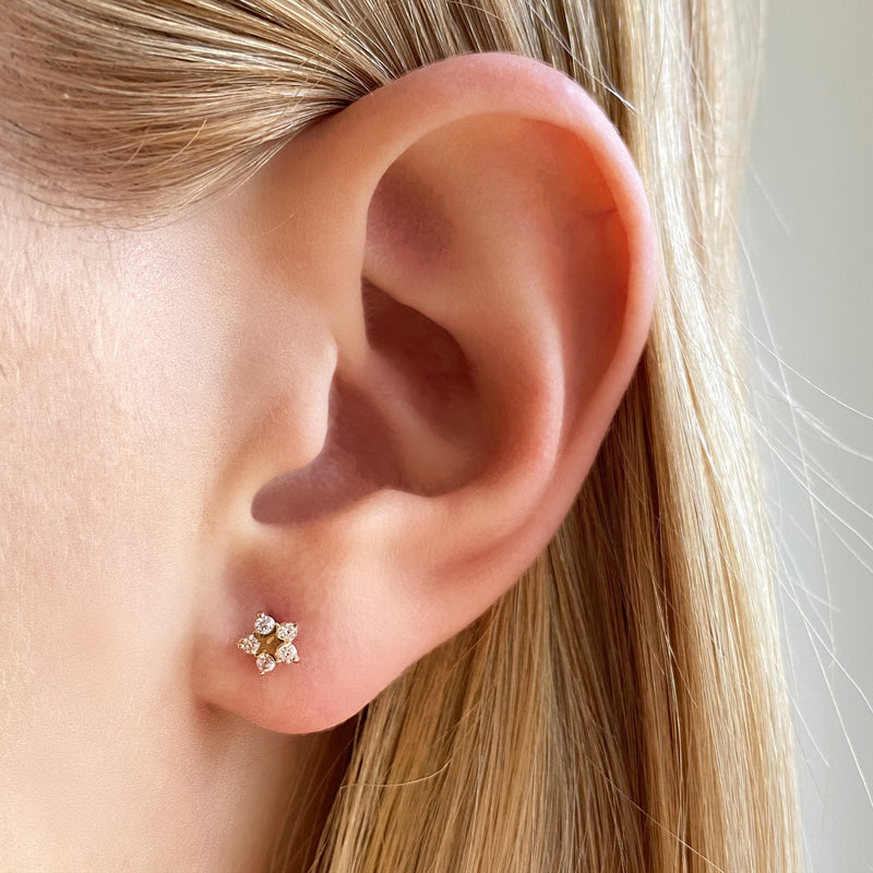 Star CZ Studs