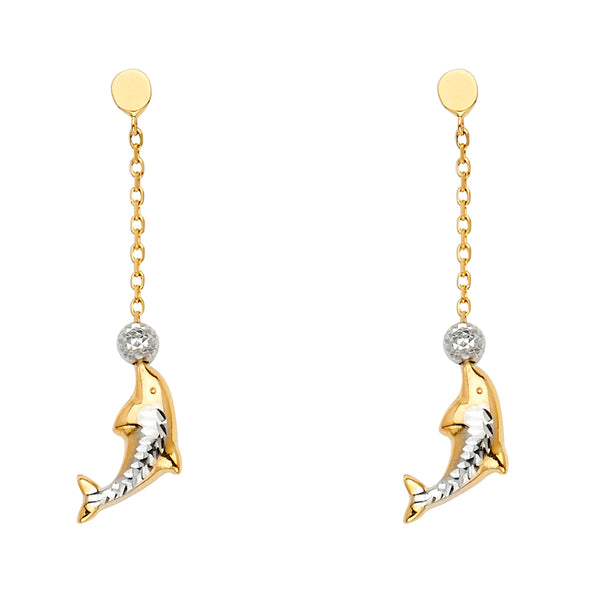 Dolphin Drop Earrings