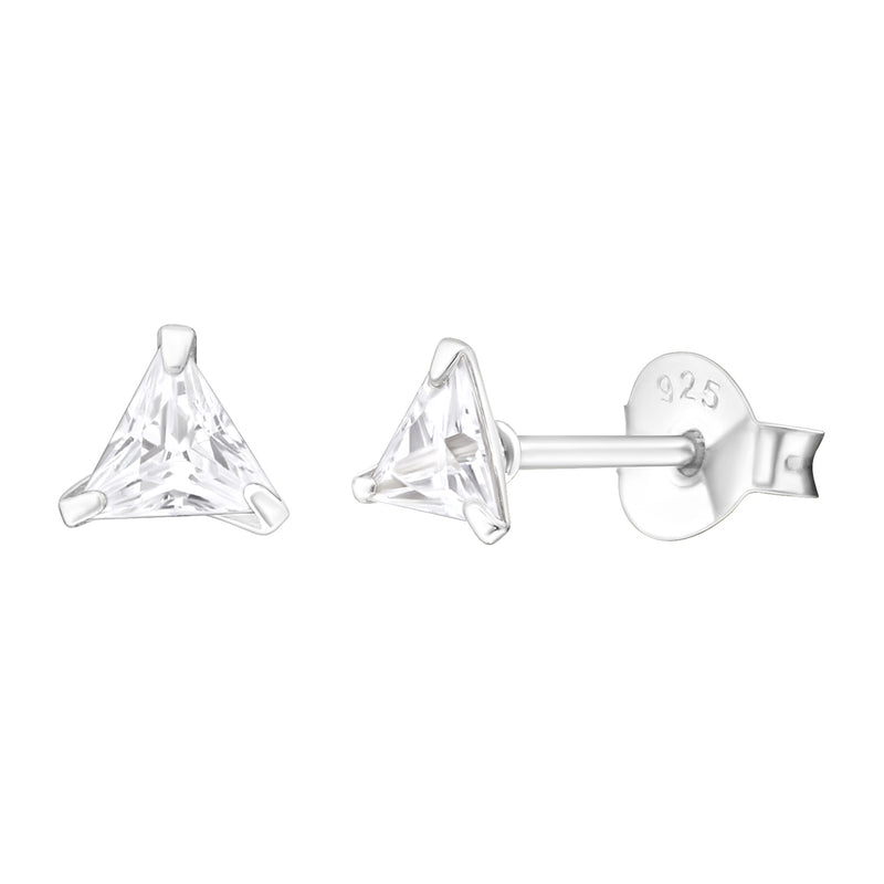 Triangle CZ Studs