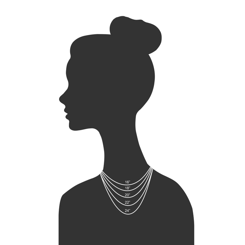 French Hollow Rope Chain Necklace