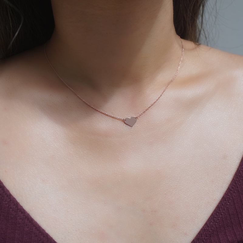 Heart Engravable Pendant Necklace