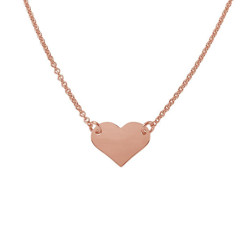 Heart Engravable Pendant Necklace