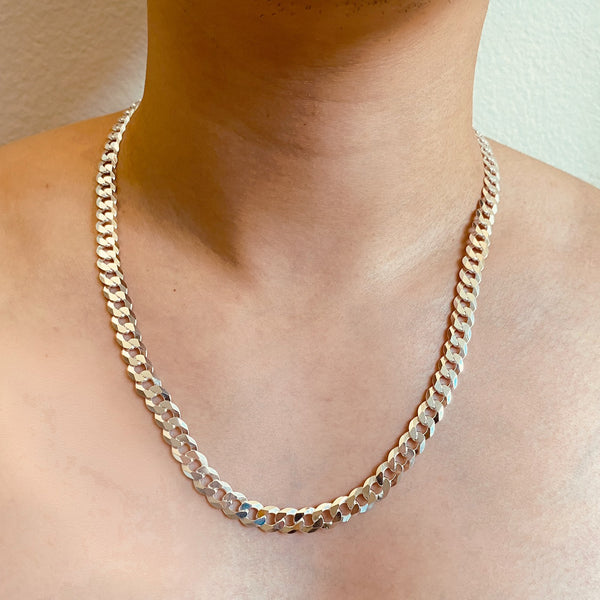 Flat Curb Link Chain Necklace