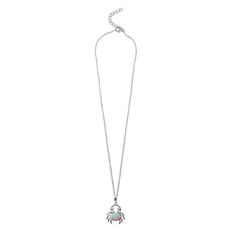 Crab Cancer Opal Necklace