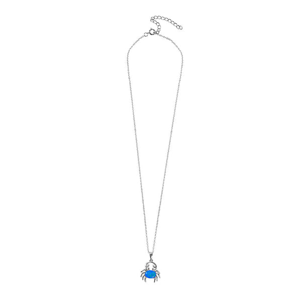 Crab Cancer Opal Necklace