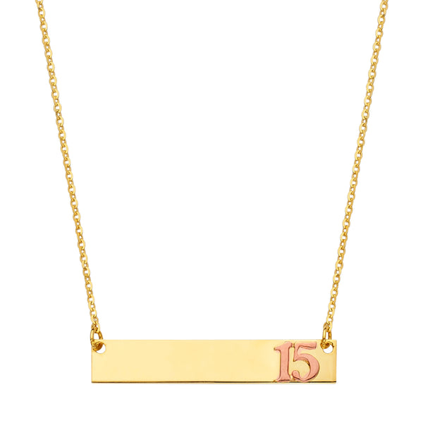 Quince Bar Pendant Necklace