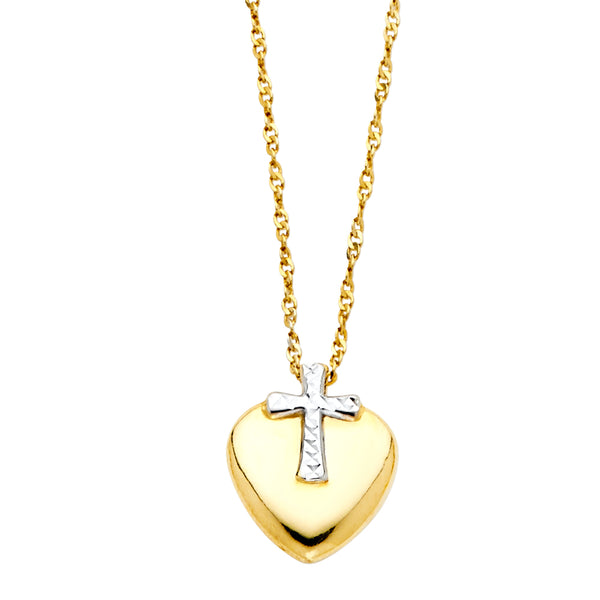Cross and Heart Necklace