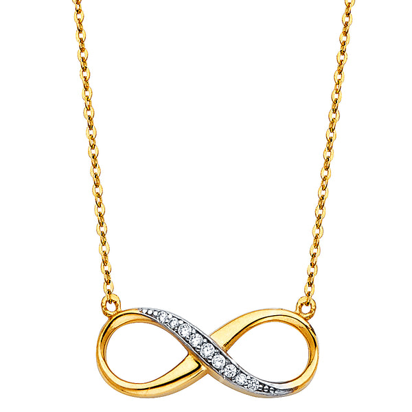 Infinity Loop Charm Necklace