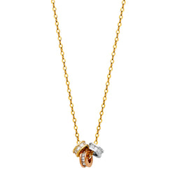 3 Rings Charm Necklace