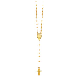 2.5mm Ball Rosary Necklace, 20"