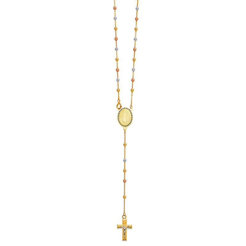 2.5mm Ball Rosary Necklace, 20"