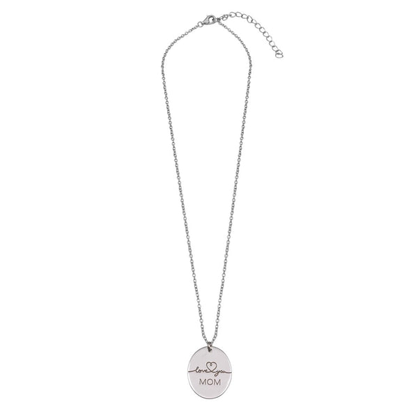 I Love You Mom Pendant Necklace