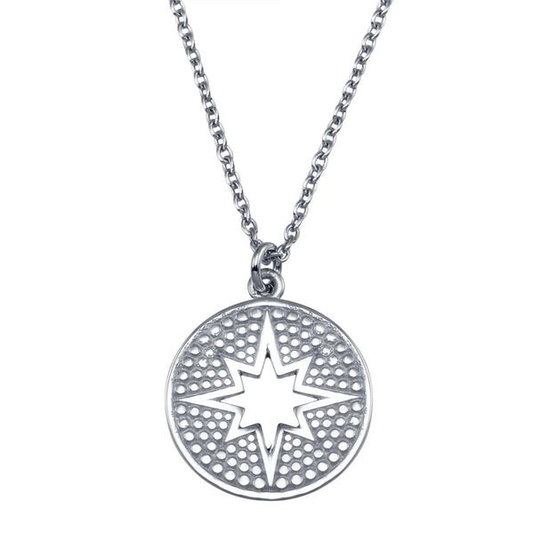 Round Star Pendant Necklace
