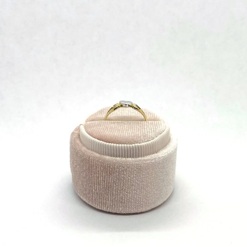 White Heart Ring