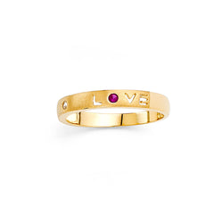 Love Letter Carved Band