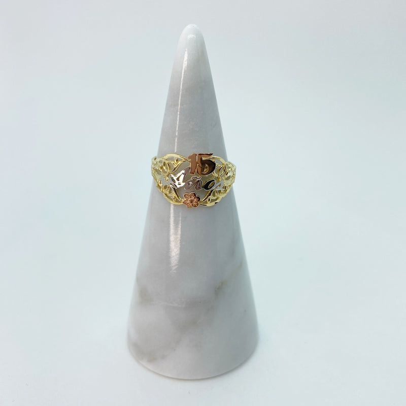 Quince Flower Filigree Ring
