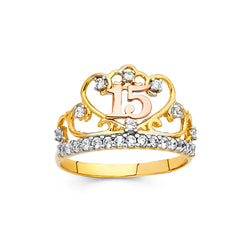 Quince Crown CZ Ring
