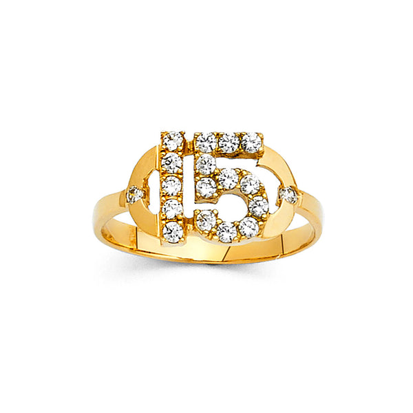 Quince 15 CZ Ring