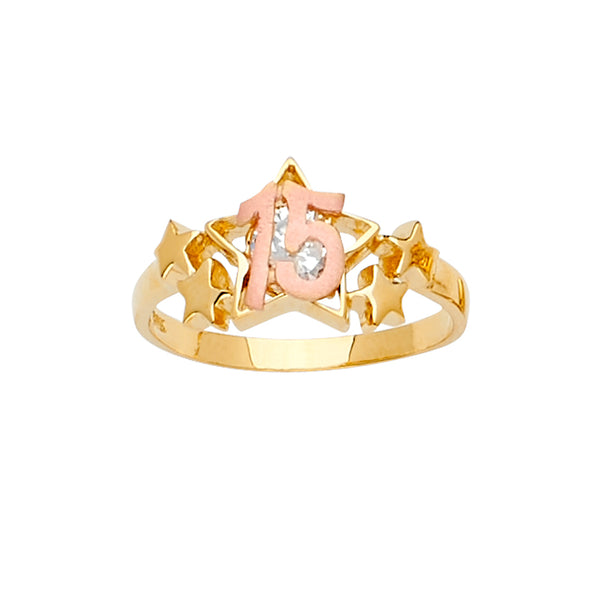 Quince Star CZ Ring