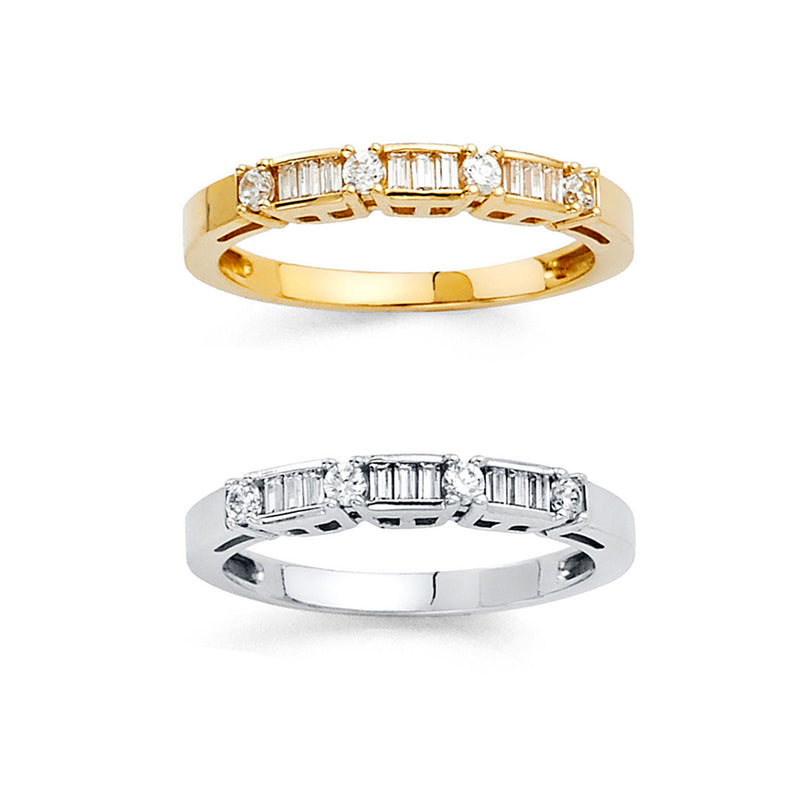 Baguette CZ Channel Band