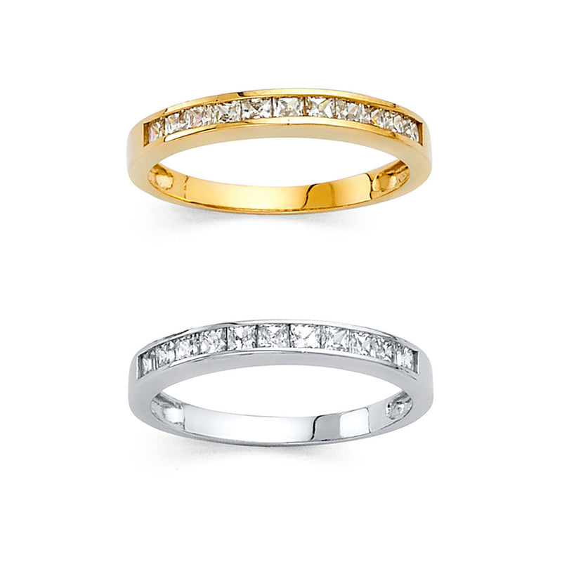 Princess CZ Channel Band - 2 mm