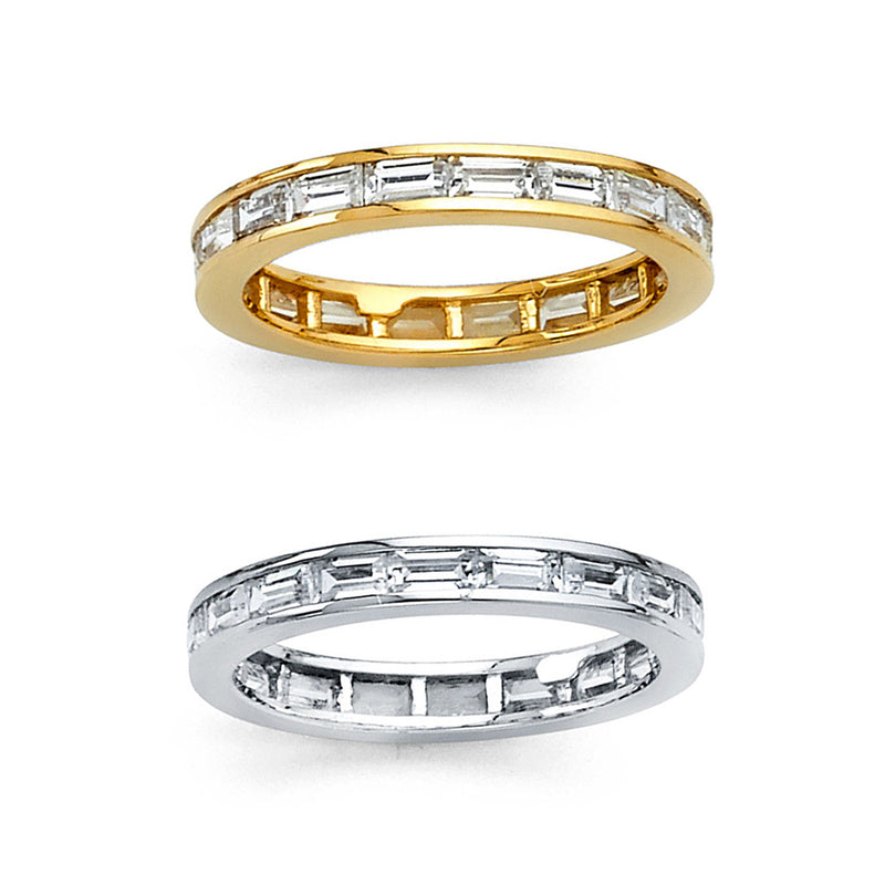 Baguette CZ Eternity Band
