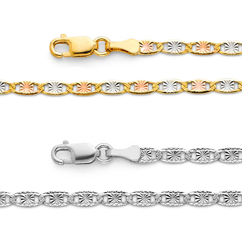 Valentino Star Diamond Cut Chain Bracelet