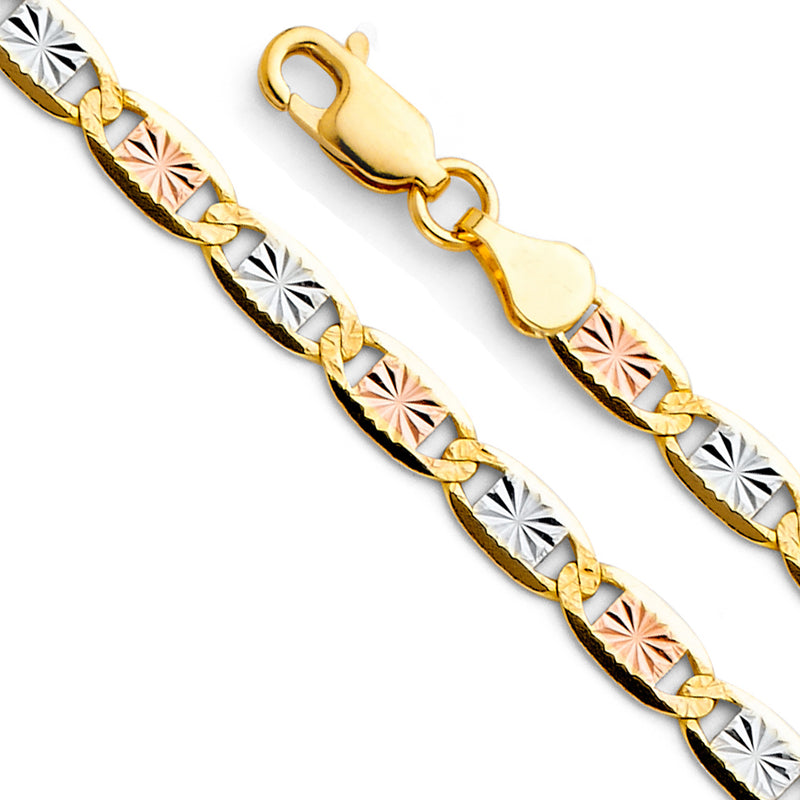 Valentino Star Diamond Cut Chain Bracelet