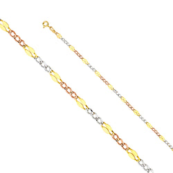 Multi Color Figaro Bracelet
