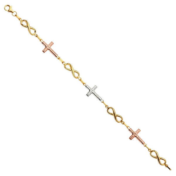 Cross & Infinite Loop Bracelet