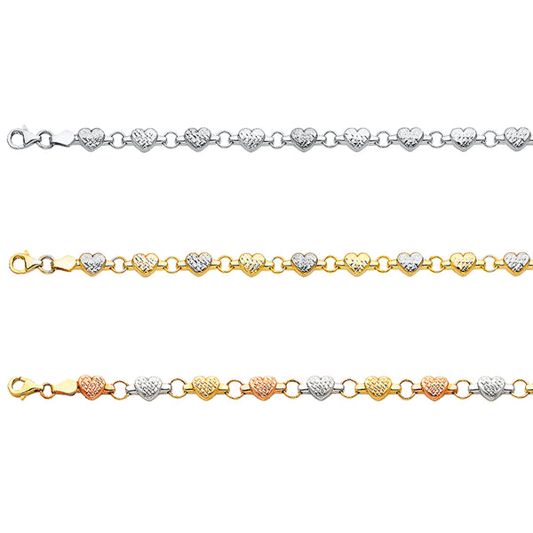 Heart Stampato Bracelet