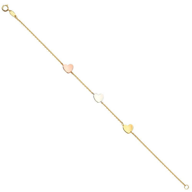 Variety Shape Tri-Color Bracelet