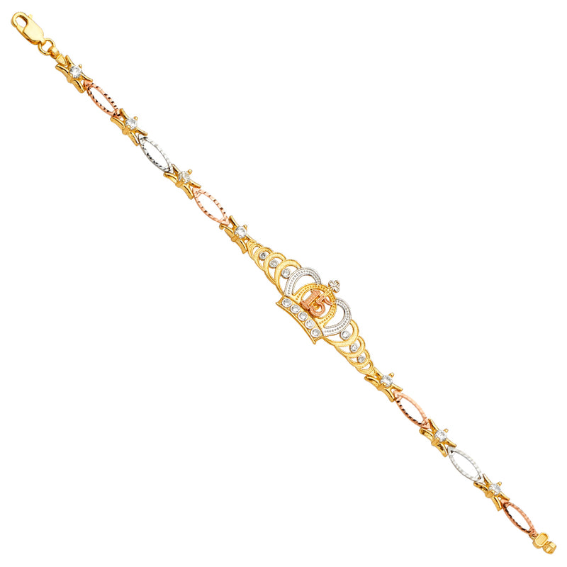 Quince Crown CZ Bracelet